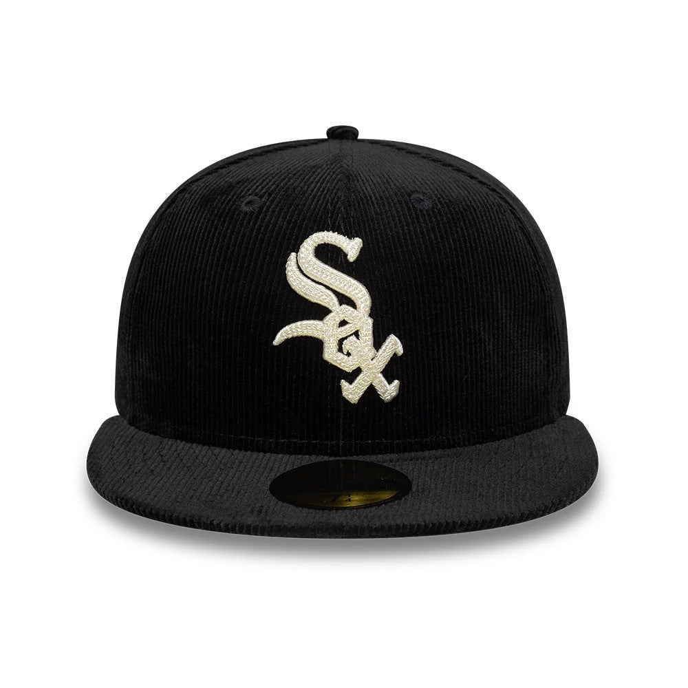 This is a Chicago White Sox MLB Cord Black 59FIFTY Fitted Cap 2