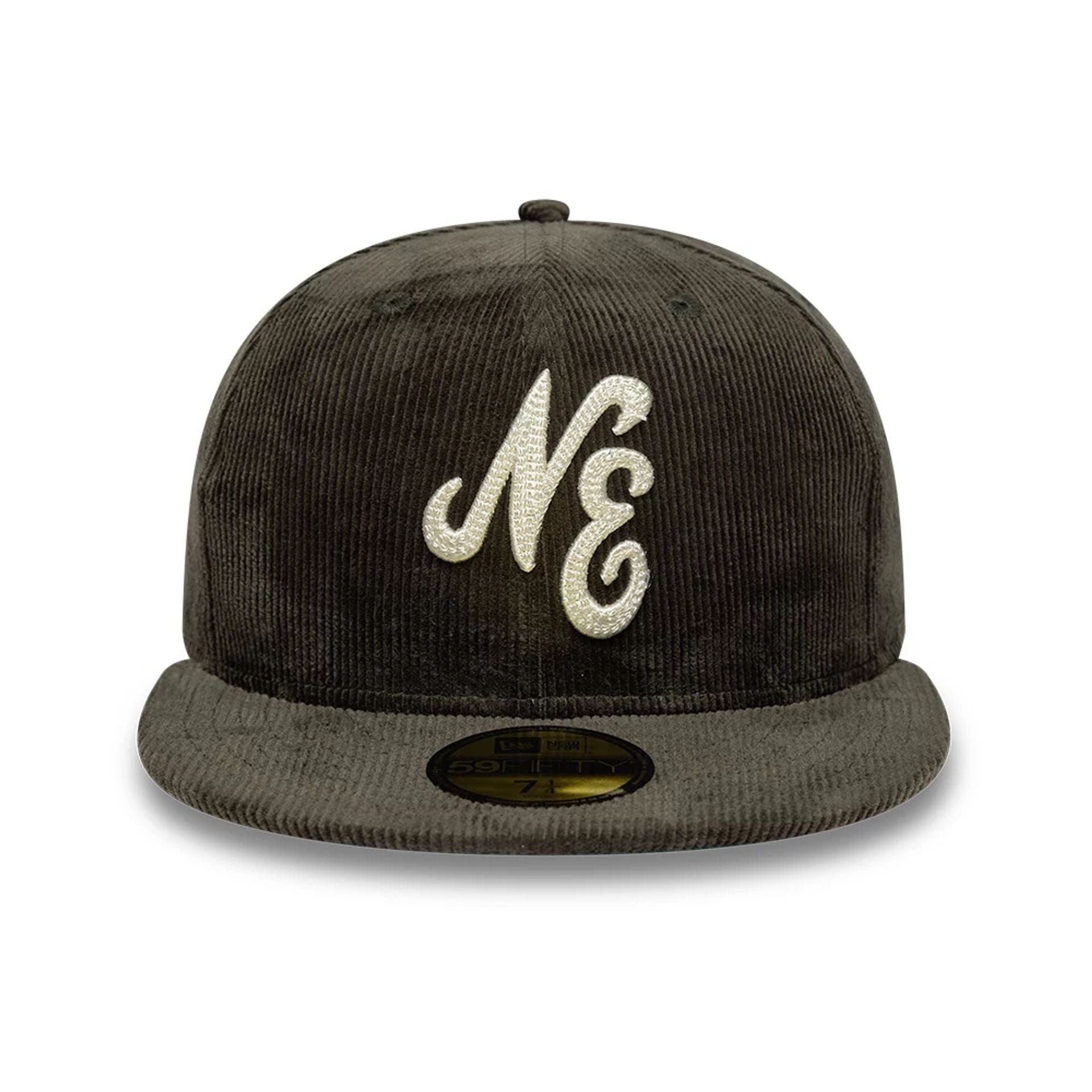This is a  New Era Cord Dark Green 59FIFTY Fitted Cap 3