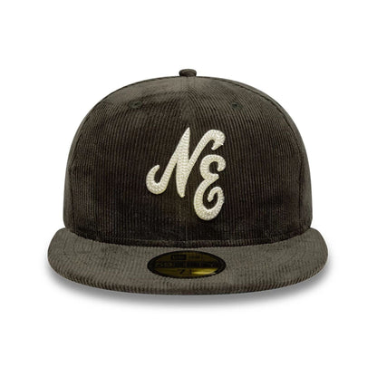 This is a  New Era Cord Dark Green 59FIFTY Fitted Cap 3