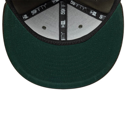This is a  New Era Cord Dark Green 59FIFTY Fitted Cap 2