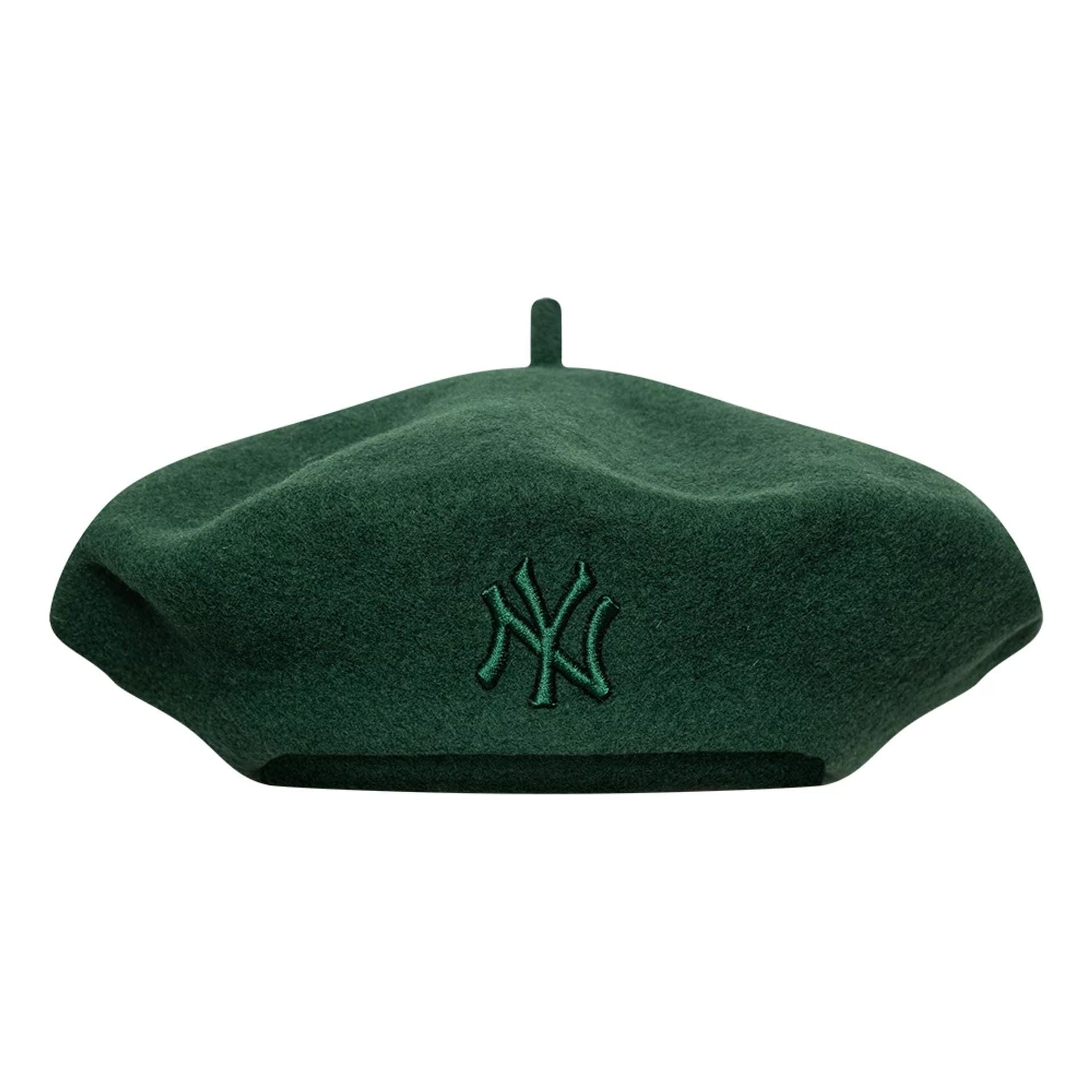 This is a New York Yankees Womens MLB Wool Dark Green Beret  2