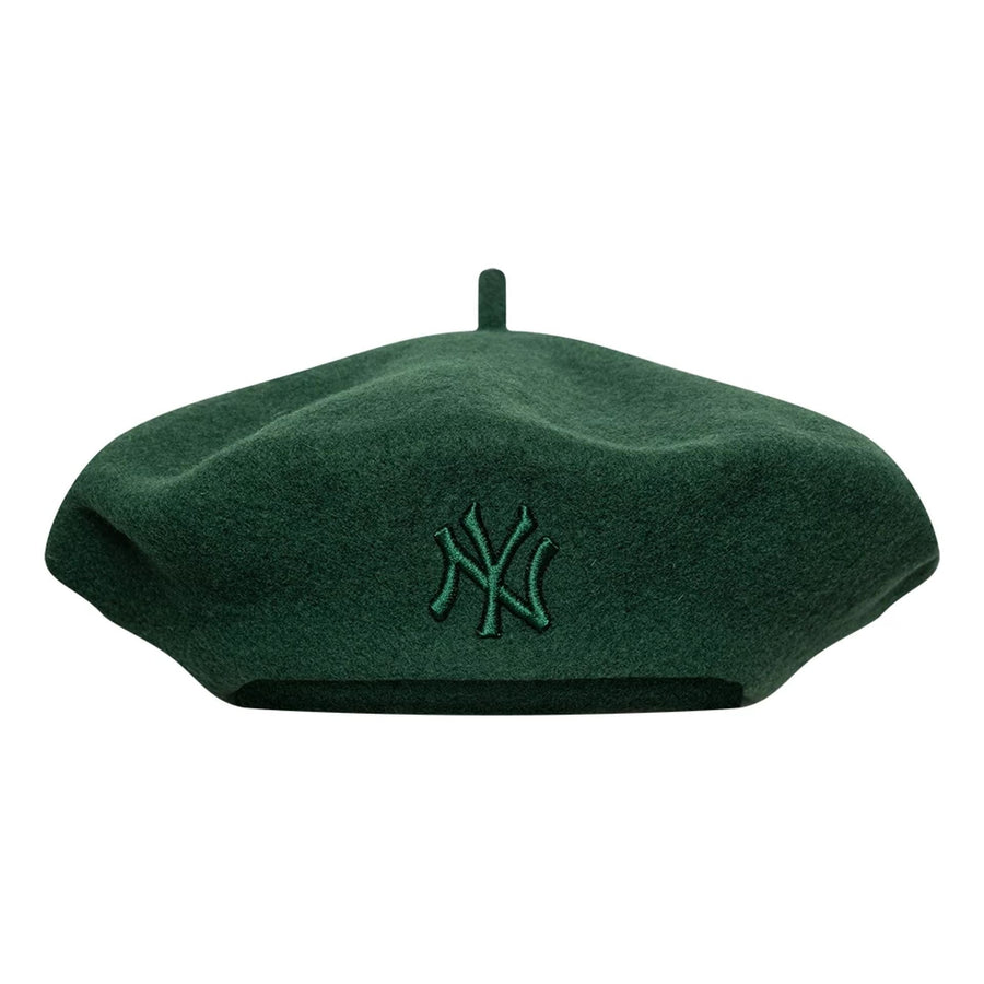 This is a New York Yankees Womens MLB Wool Dark Green Beret  2