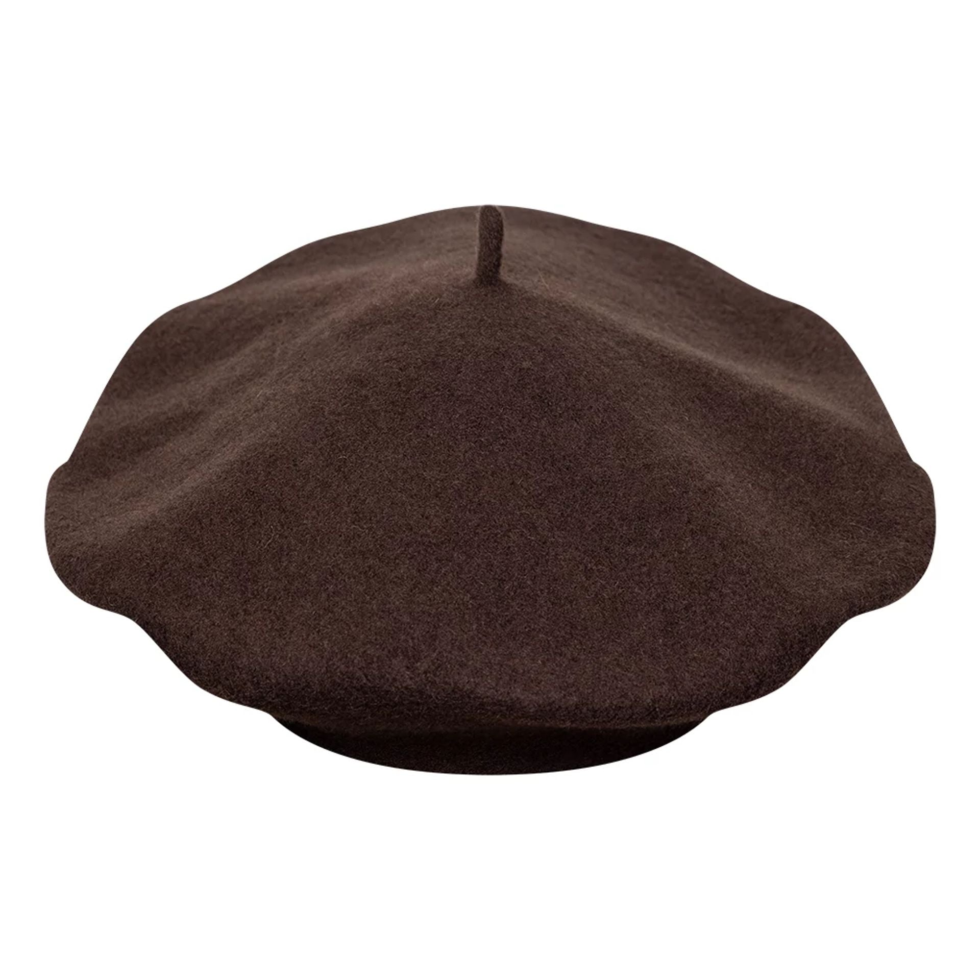 This is a New York Yankees Womens MLB Wool Dark Brown Beret  4