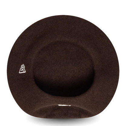 This is a New York Yankees Womens MLB Wool Dark Brown Beret  5