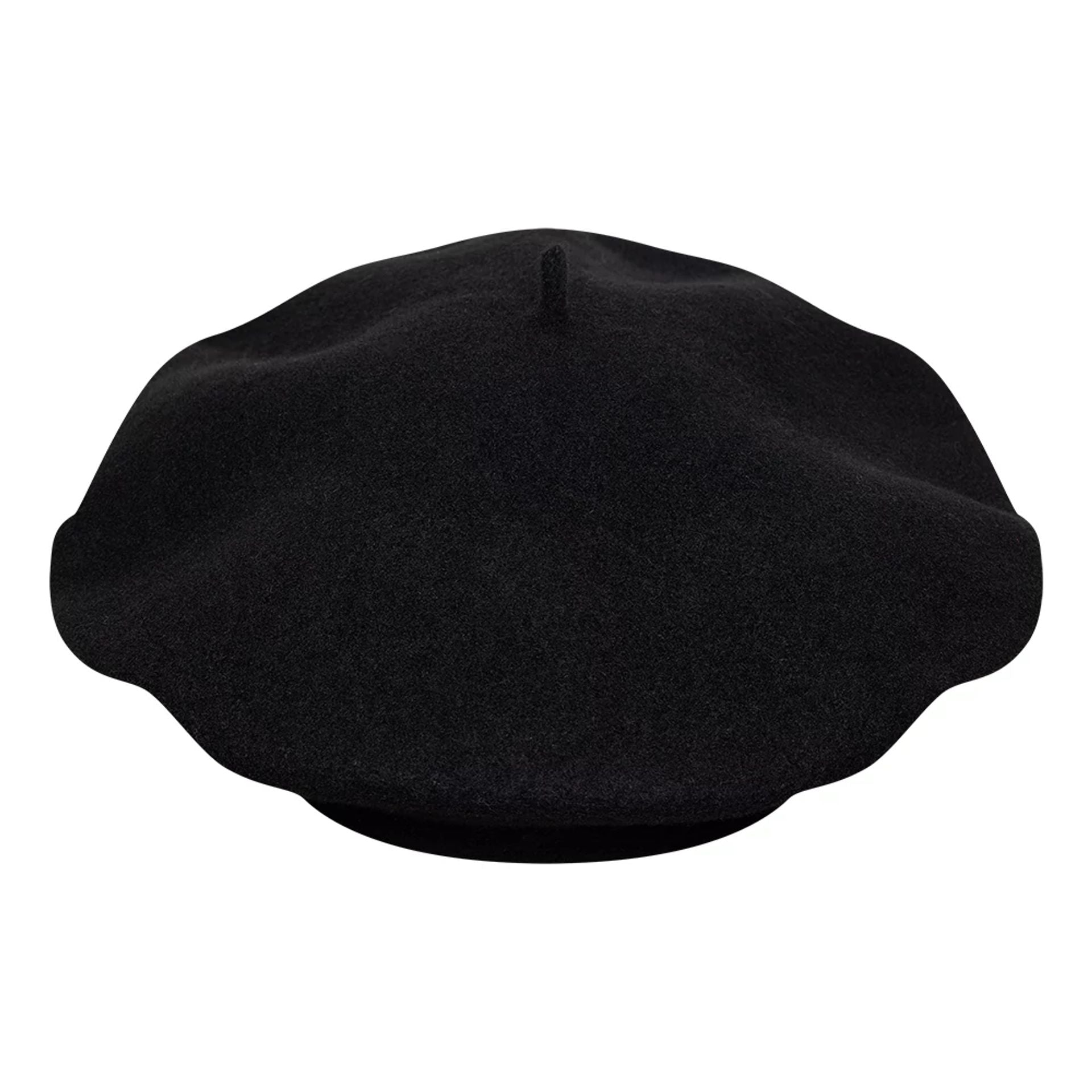 This is a  Womens New Era Wool Black Beret  4