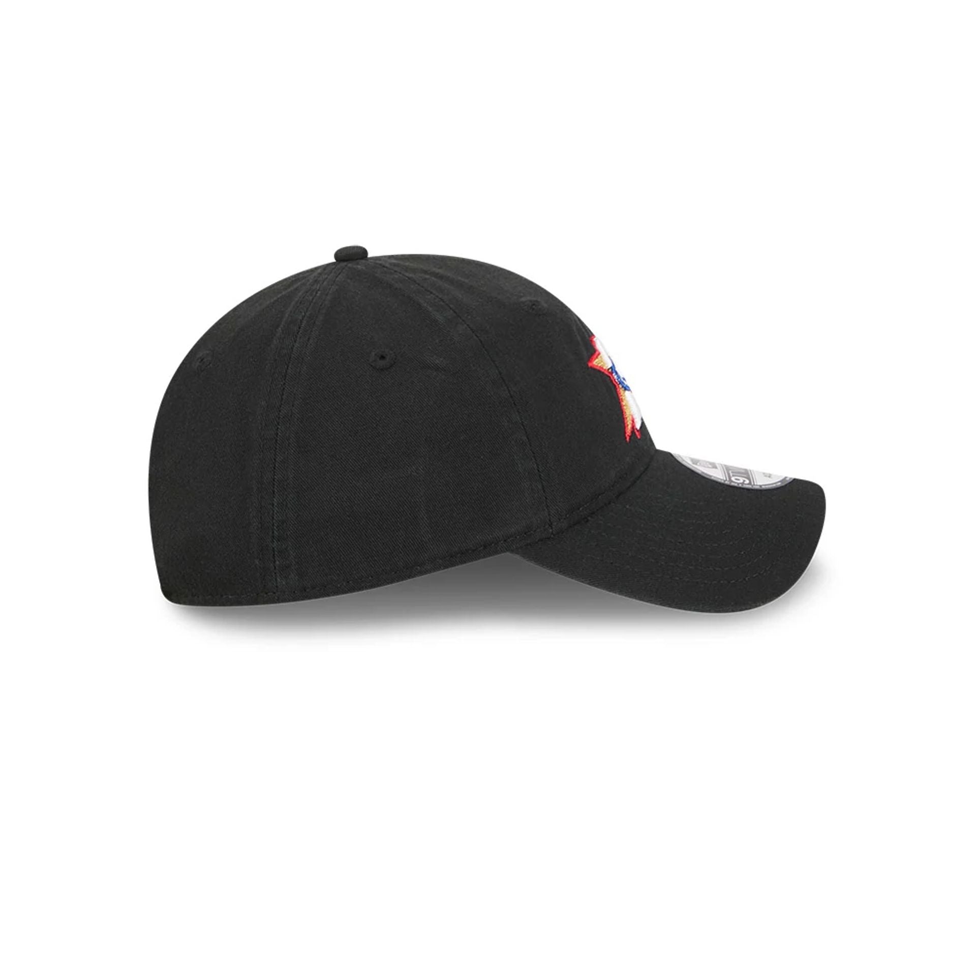 Pictured is this NBA Classic Philadelphia 76ers 9TWENTY Adjustable cap in black. 5