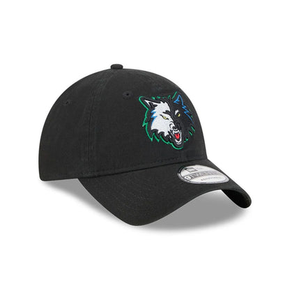 Pictured is this NBA Classic Minnesota Timberwolves 9TWENTY Adjustable cap in black. 3