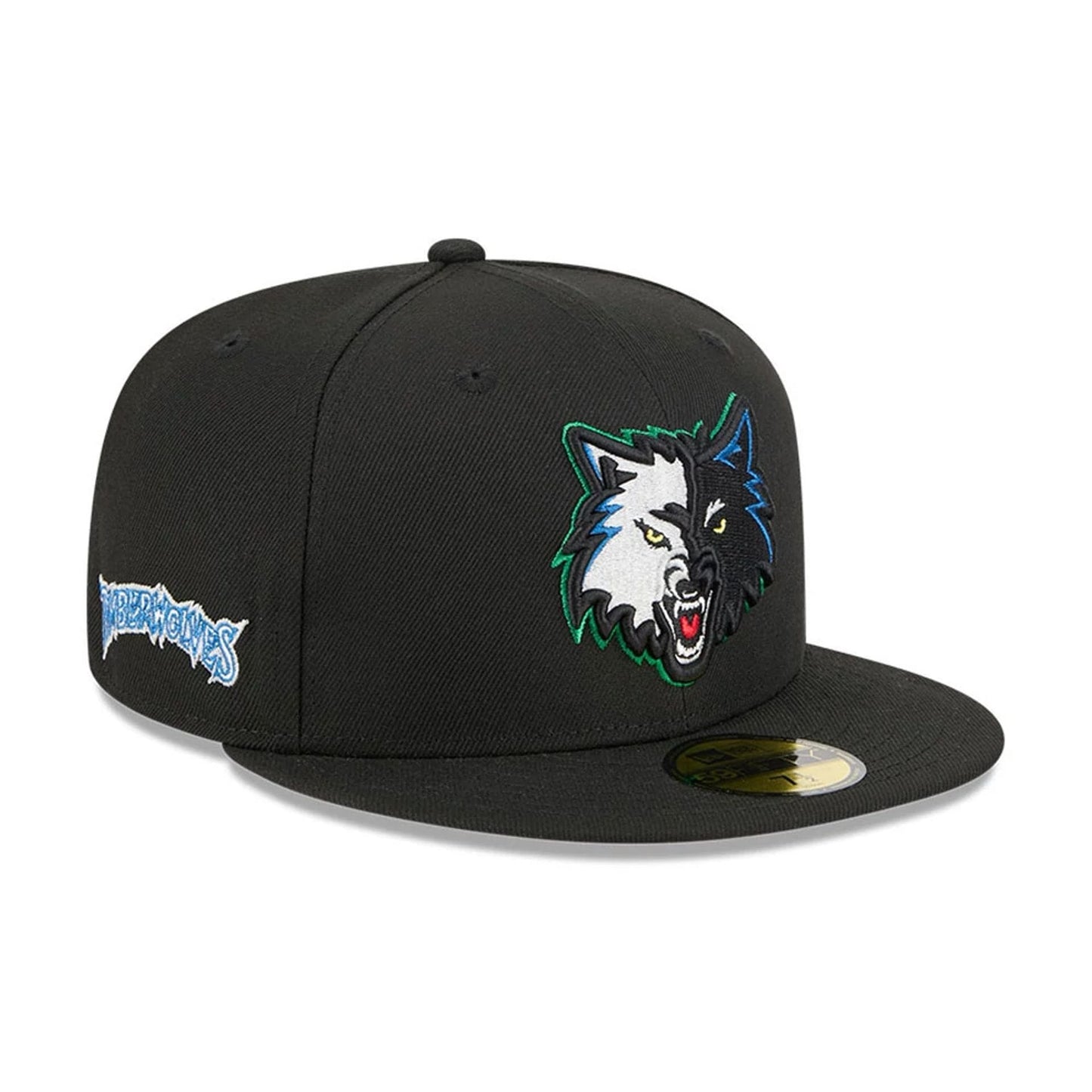 Pictured is this NBA Classic Minnesota Timberwolves 59FIFTY Fitted cap in black. 1