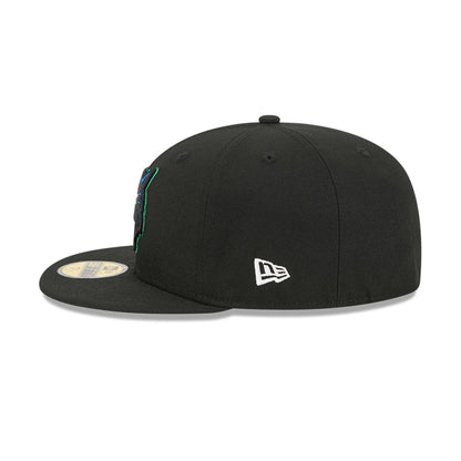 Pictured is this NBA Classic Minnesota Timberwolves 59FIFTY Fitted cap in black. 6