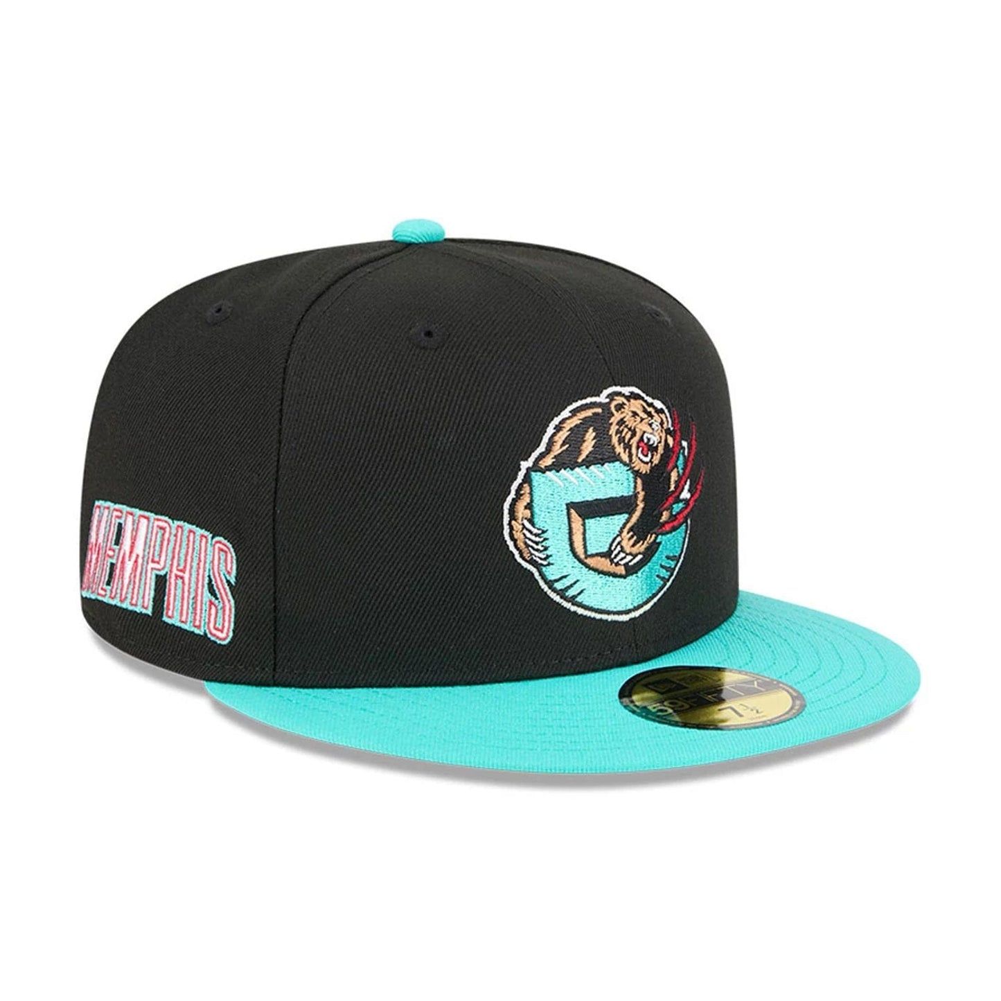 Pictured is this NBA Classic Memphis Grizzlies 59FIFTY Fitted cap in black. 1