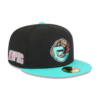 Pictured is this NBA Classic Memphis Grizzlies 59FIFTY Fitted cap in black. 1