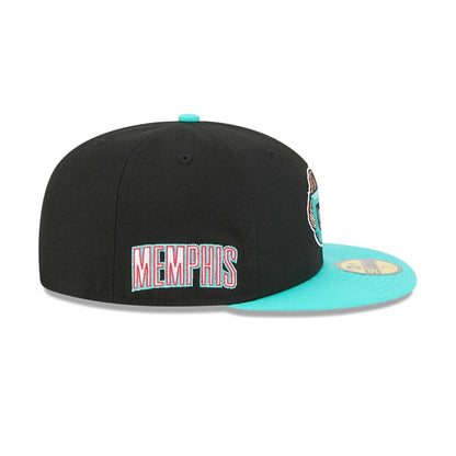Pictured is this NBA Classic Memphis Grizzlies 59FIFTY Fitted cap in black. 5