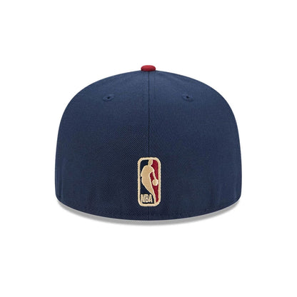 Pictured is this NBA Classic Cleveland Cavaliers 59FIFTY Fitted cap in dark blue. 7