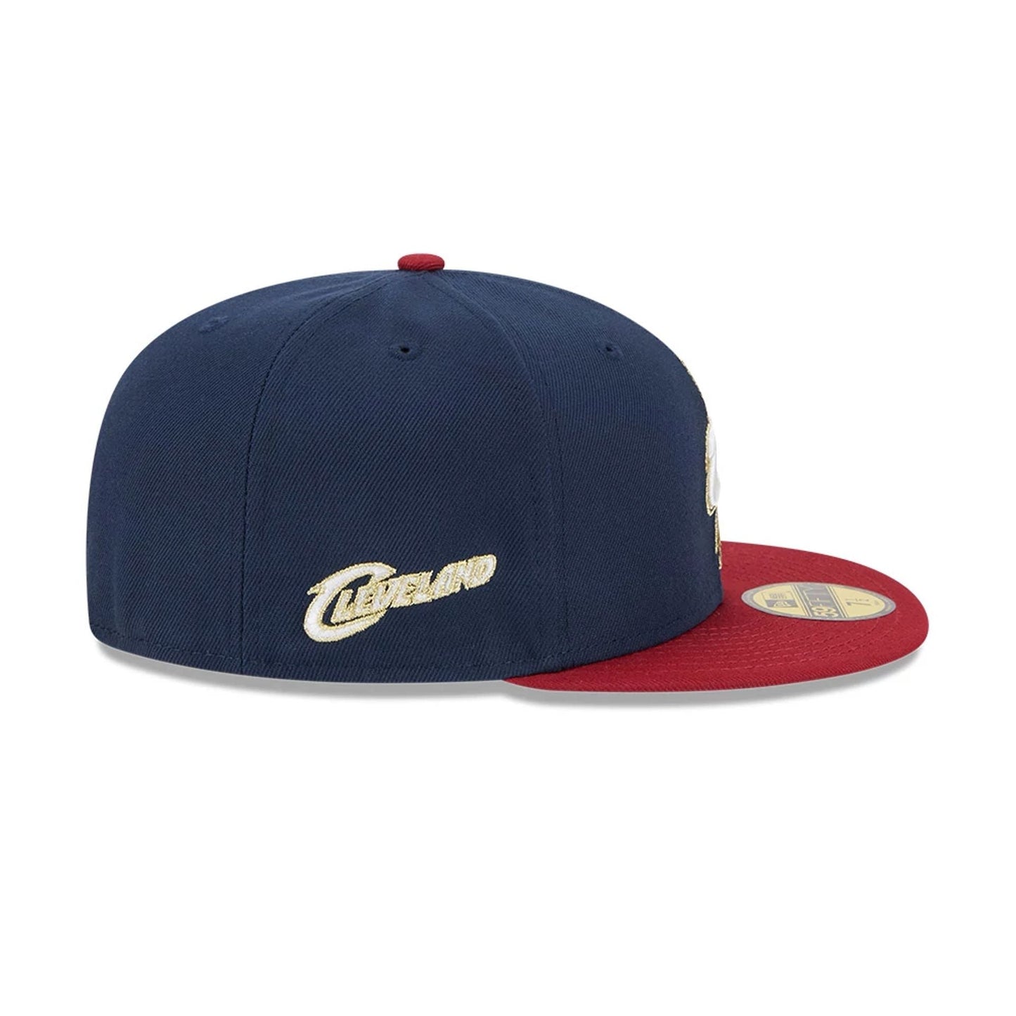 Pictured is this NBA Classic Cleveland Cavaliers 59FIFTY Fitted cap in dark blue. 5