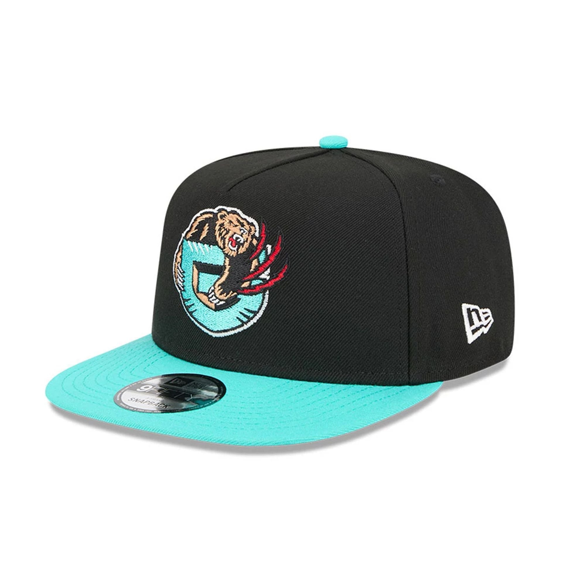 Pictured is this NBA Classic Memphis Grizzlies 9FIFTY A-Frame Snapback Adjustable cap in black. 5