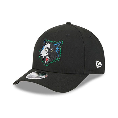 Pictured is this NBA Classic Minnesota Timberwolves 9FORTY M-Crown Adjustable cap in black. 1