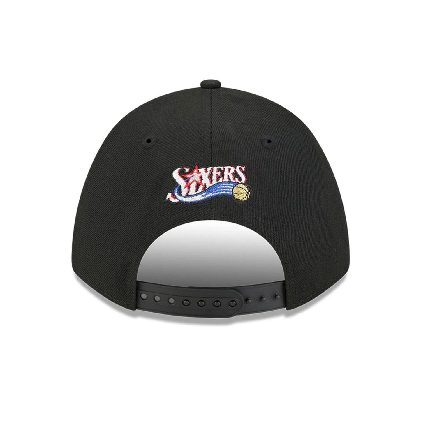 Pictured is this NBA Classic Philadelphia 76ers 9FORTY M-Crown Adjustable cap in black. 4