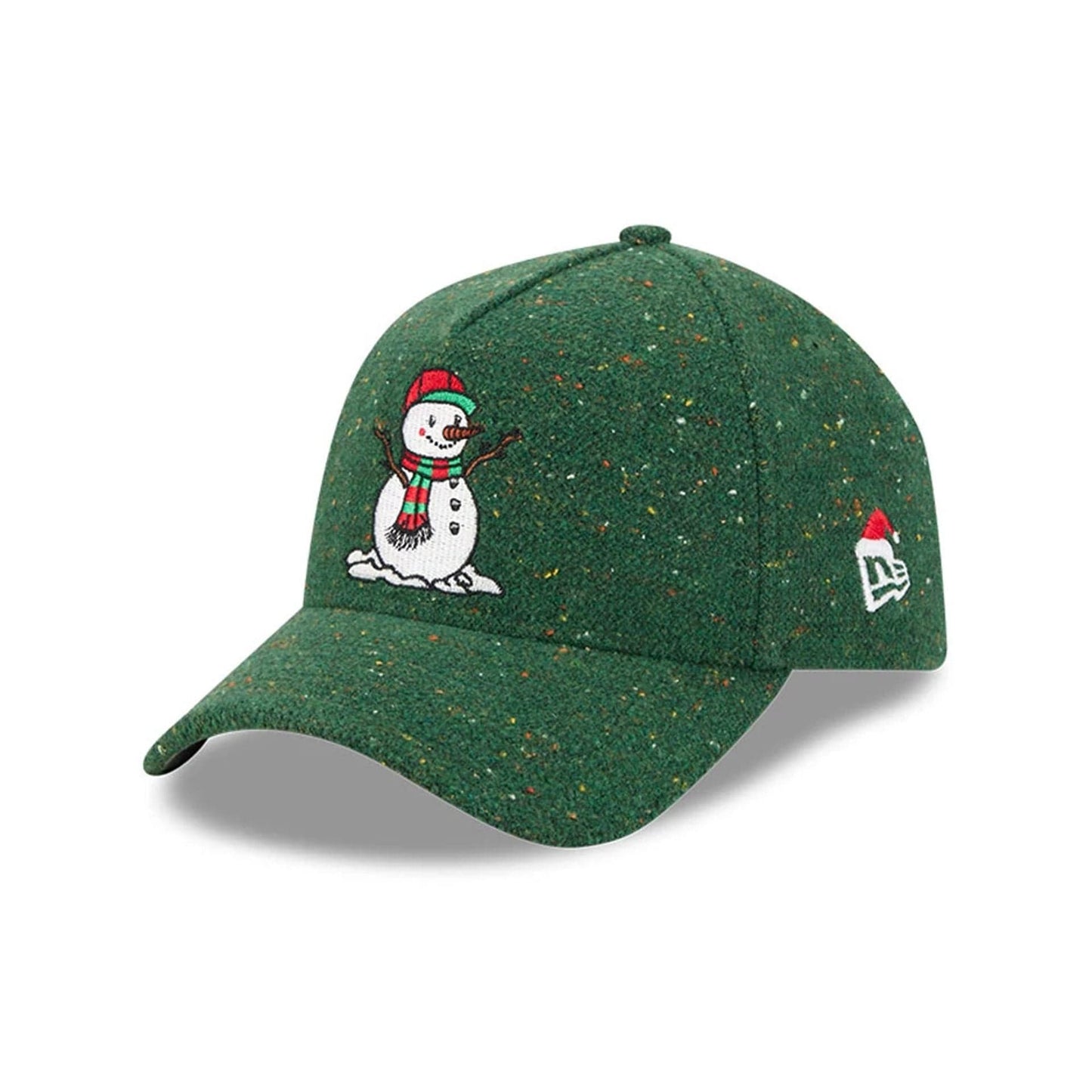 Pictured is this New Era Holiday Essentials 9FORTY A-Frame cap in dark green. 1
