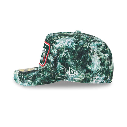 Pictured is this New Era Holiday Essentials 59FIFTY A-Frame Fitted cap in dark green. 5