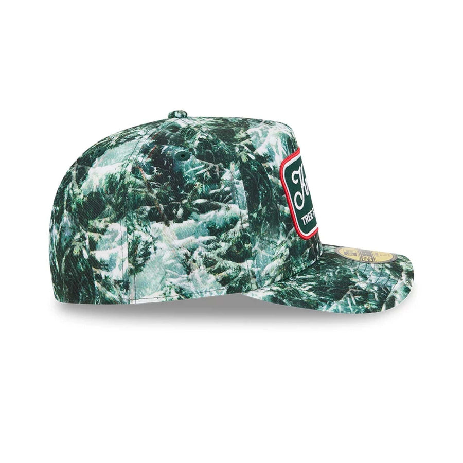 Pictured is this New Era Holiday Essentials 59FIFTY A-Frame Fitted cap in dark green. 6