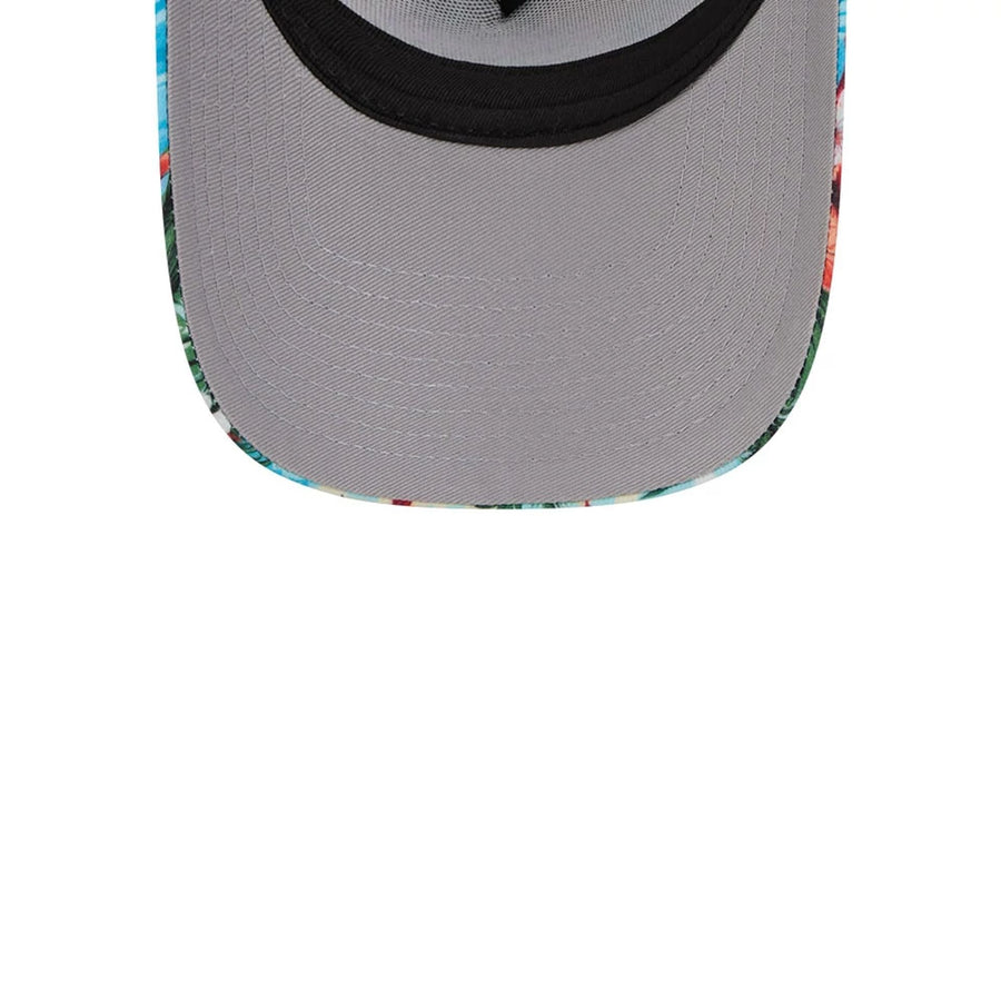 Pictured is this New Era Holiday Essentials 9FORTY A-Frame Trucker cap in white. 2