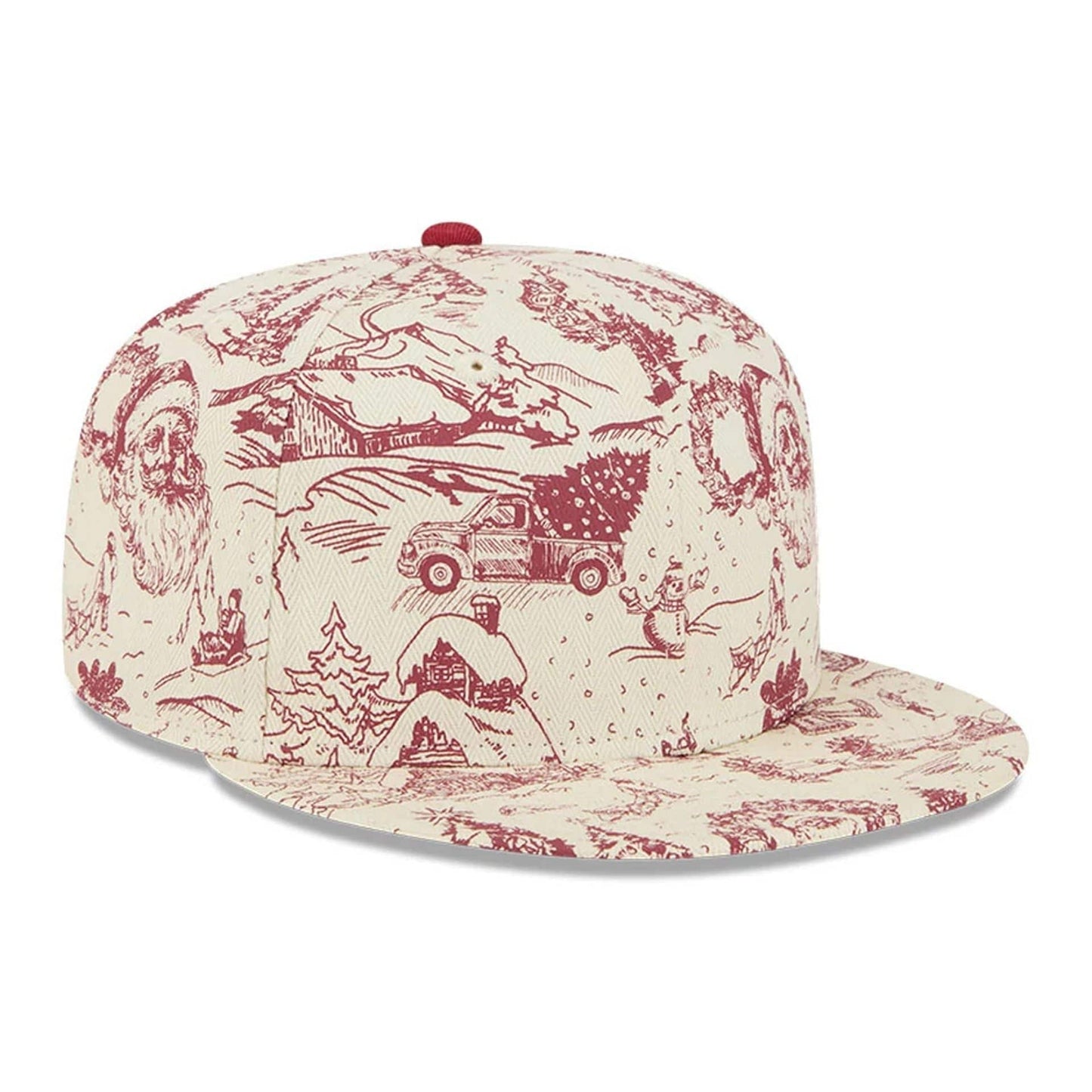 Pictured is this New Era Holiday Essentials 59FIFTY Fitted cap in white. 4