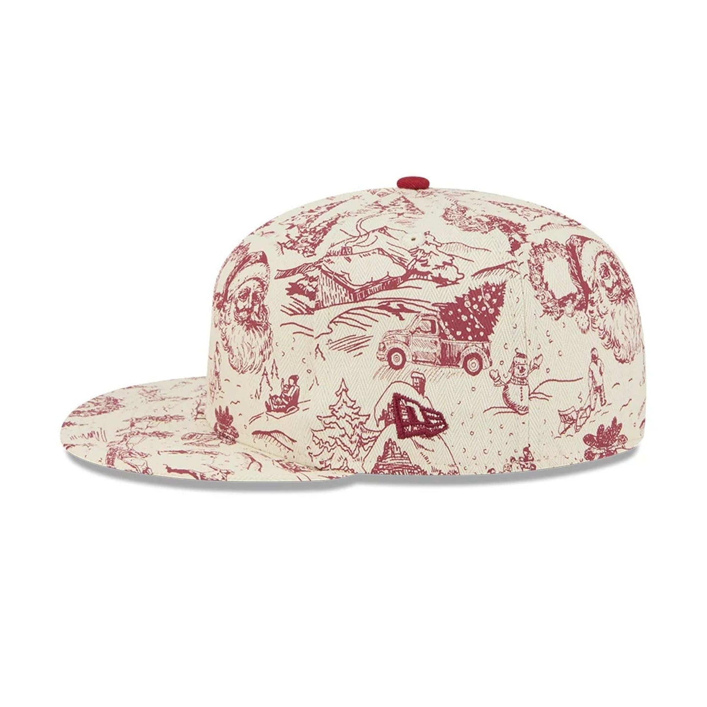 Pictured is this New Era Holiday Essentials 59FIFTY Fitted cap in white. 5