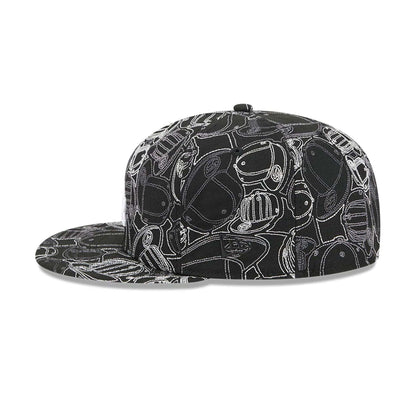 Pictured is this MLB Cap Scramble LA Dodgers 59FIFTY Fitted cap in black. 6
