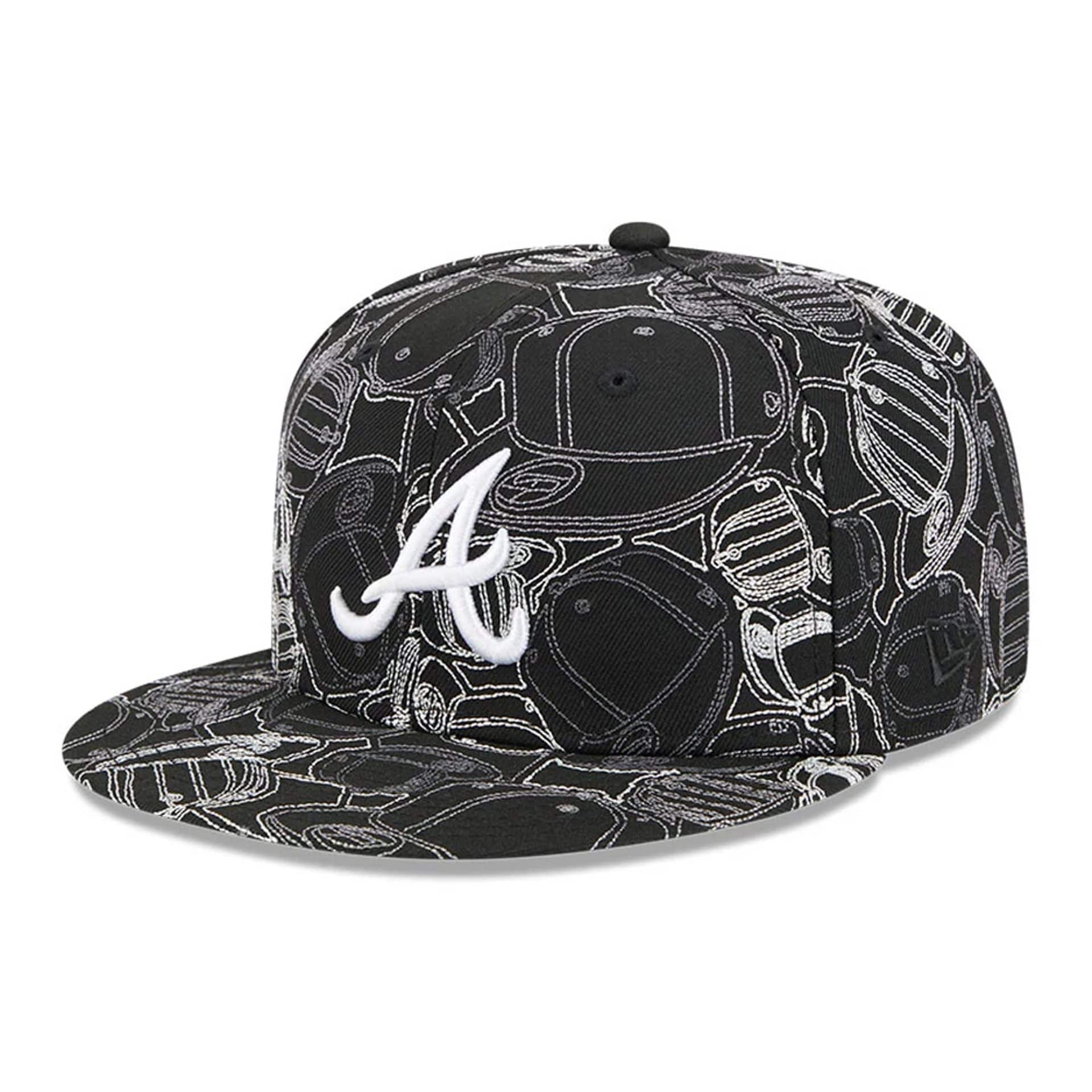 MLB Cap Scramble Atlanta Braves Black 59FIFTY Fitted Cap | NEC EU