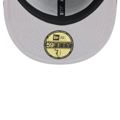 Pictured is this MLB Cap Scramble Atlanta Braves 59FIFTY Fitted cap in black. 2