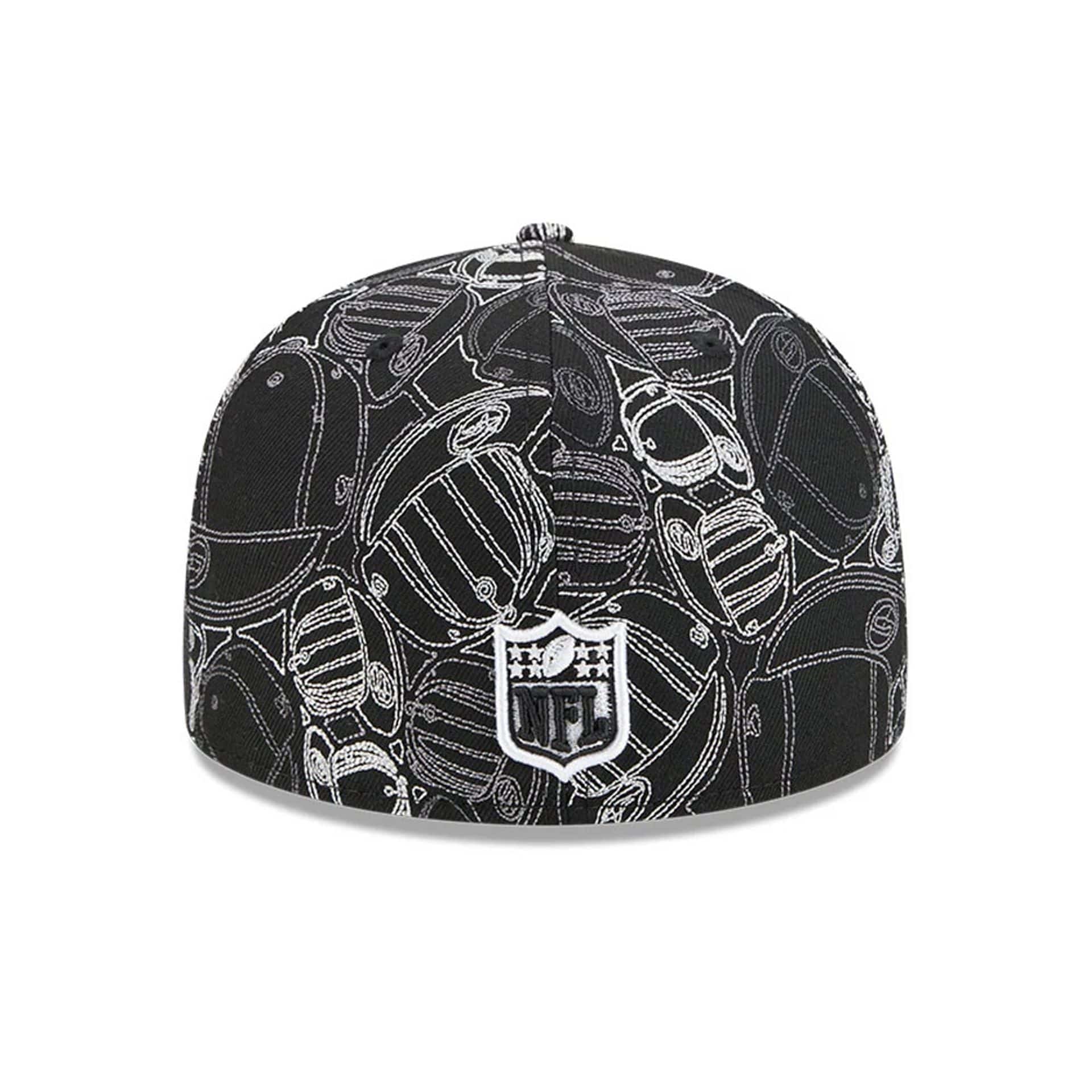 Pictured is this NFL Cap Scramble Kansas City Chiefs 59FIFTY Fitted cap in black. 5