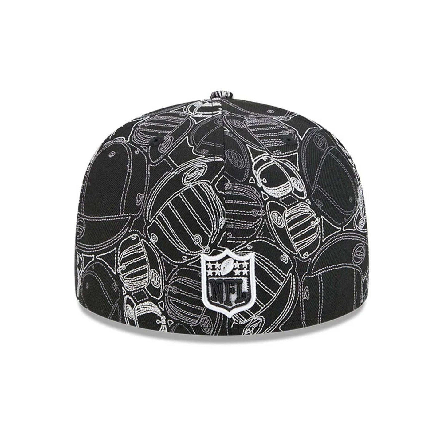 Pictured is this NFL Cap Scramble Kansas City Chiefs 59FIFTY Fitted cap in black. 5