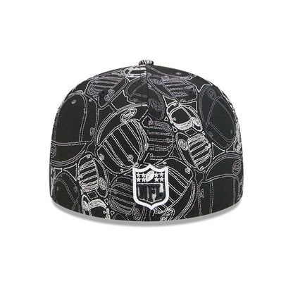 Pictured is this NFL Cap Scramble Kansas City Chiefs 59FIFTY Fitted cap in black. 5