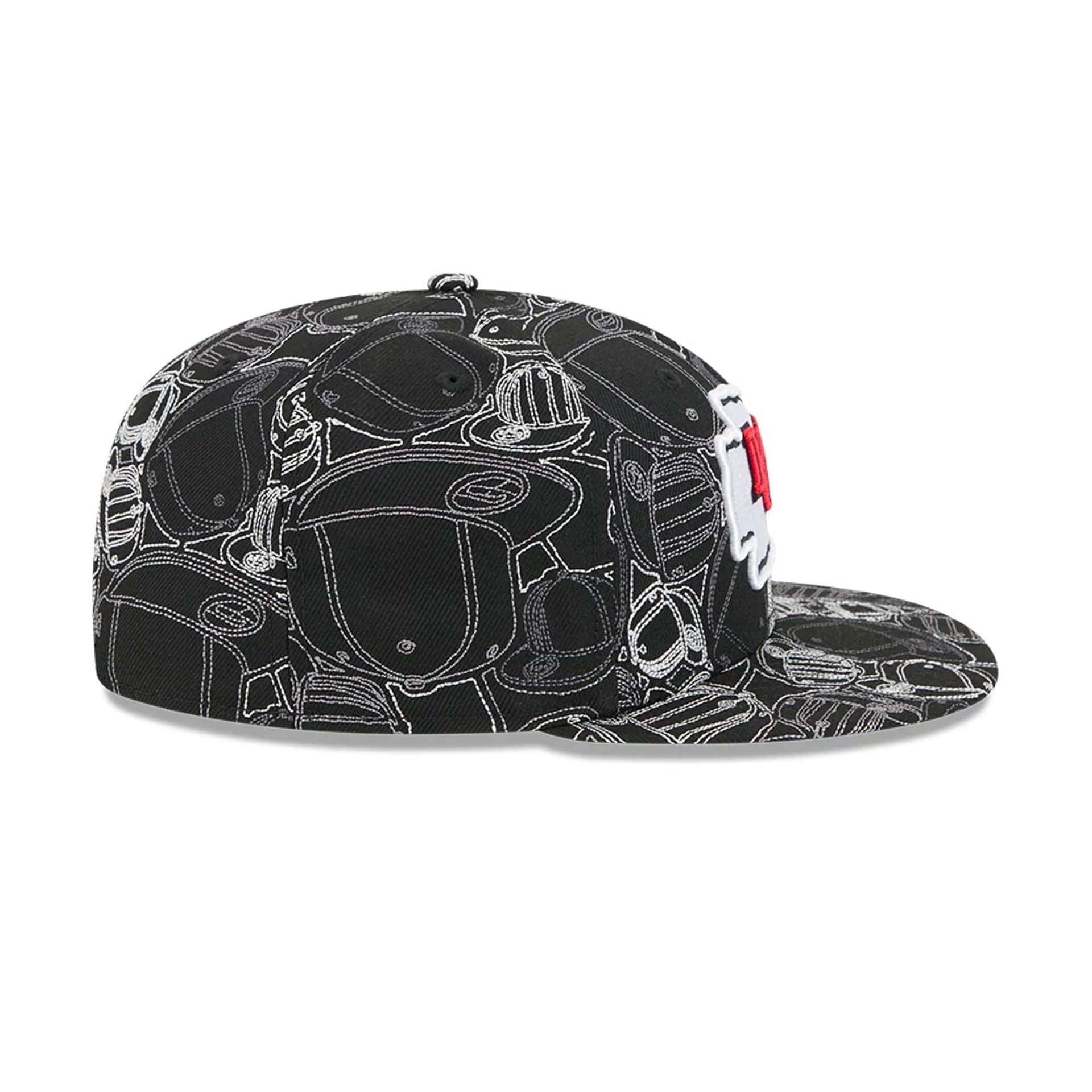 Pictured is this NFL Cap Scramble Kansas City Chiefs 59FIFTY Fitted cap in black. 6