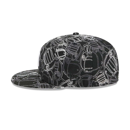 Pictured is this MLB Cap Scramble New York Yankees 59FIFTY Fitted cap in black. 6