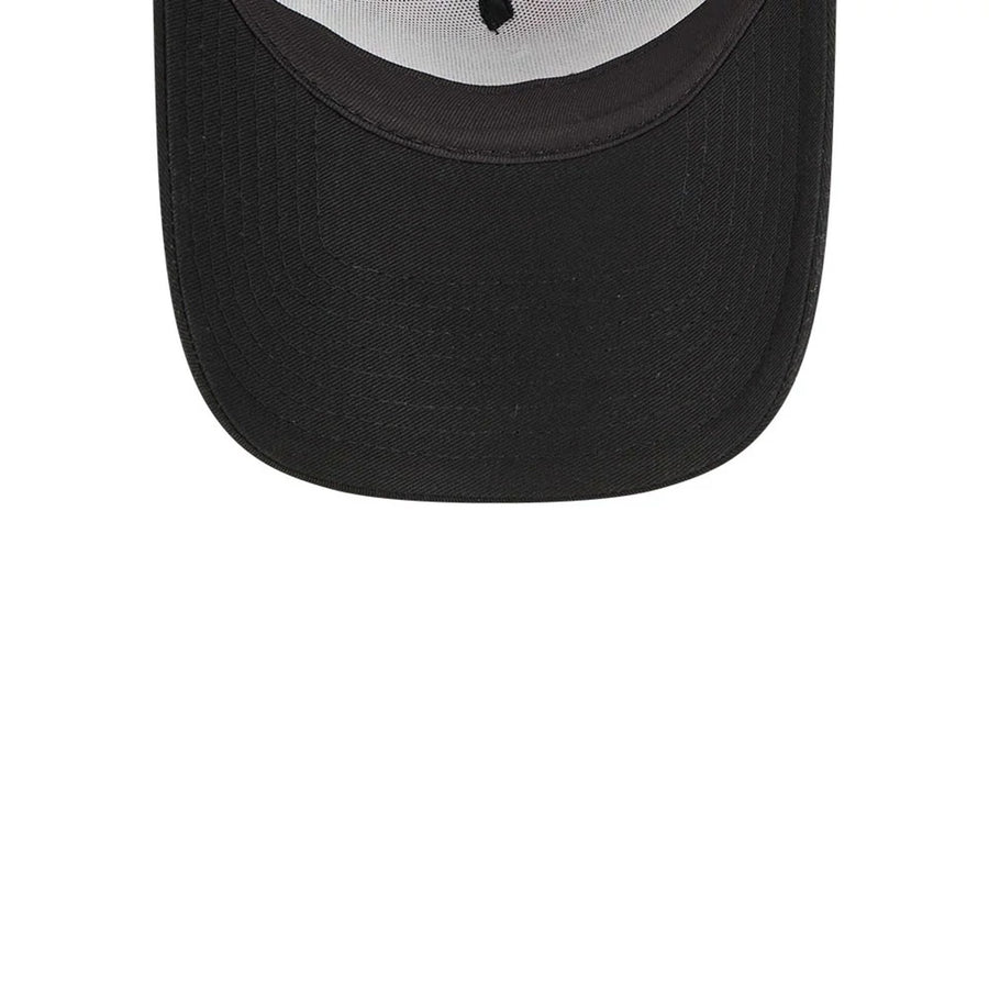 Pictured is this MLB Novelty Check Atlanta Braves 9FORTY A-Frame cap in black. 7