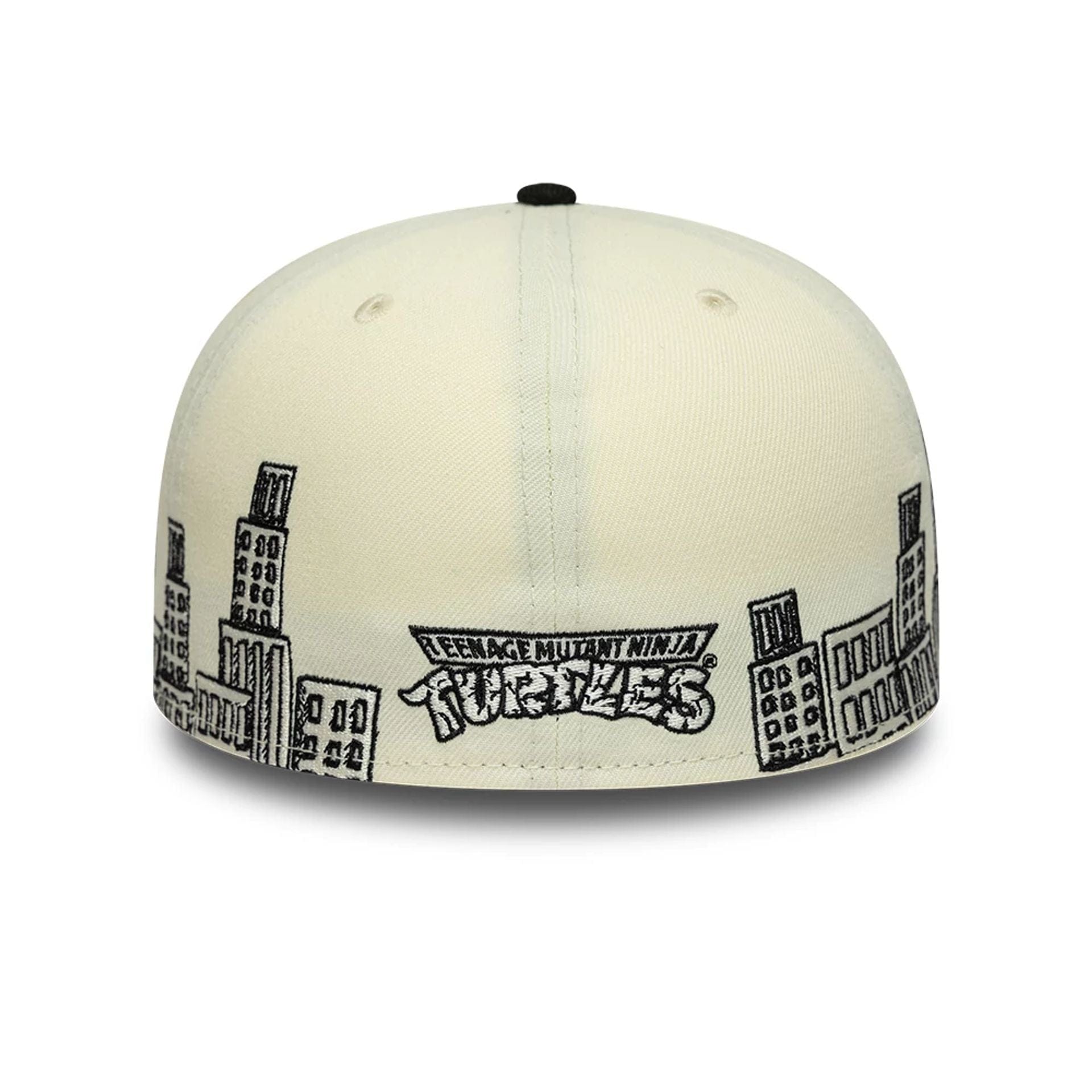 Pictured is this City Scene Teenage Mutant Ninja Turtles 59FIFTY A-Frame Fitted cap in white. 5
