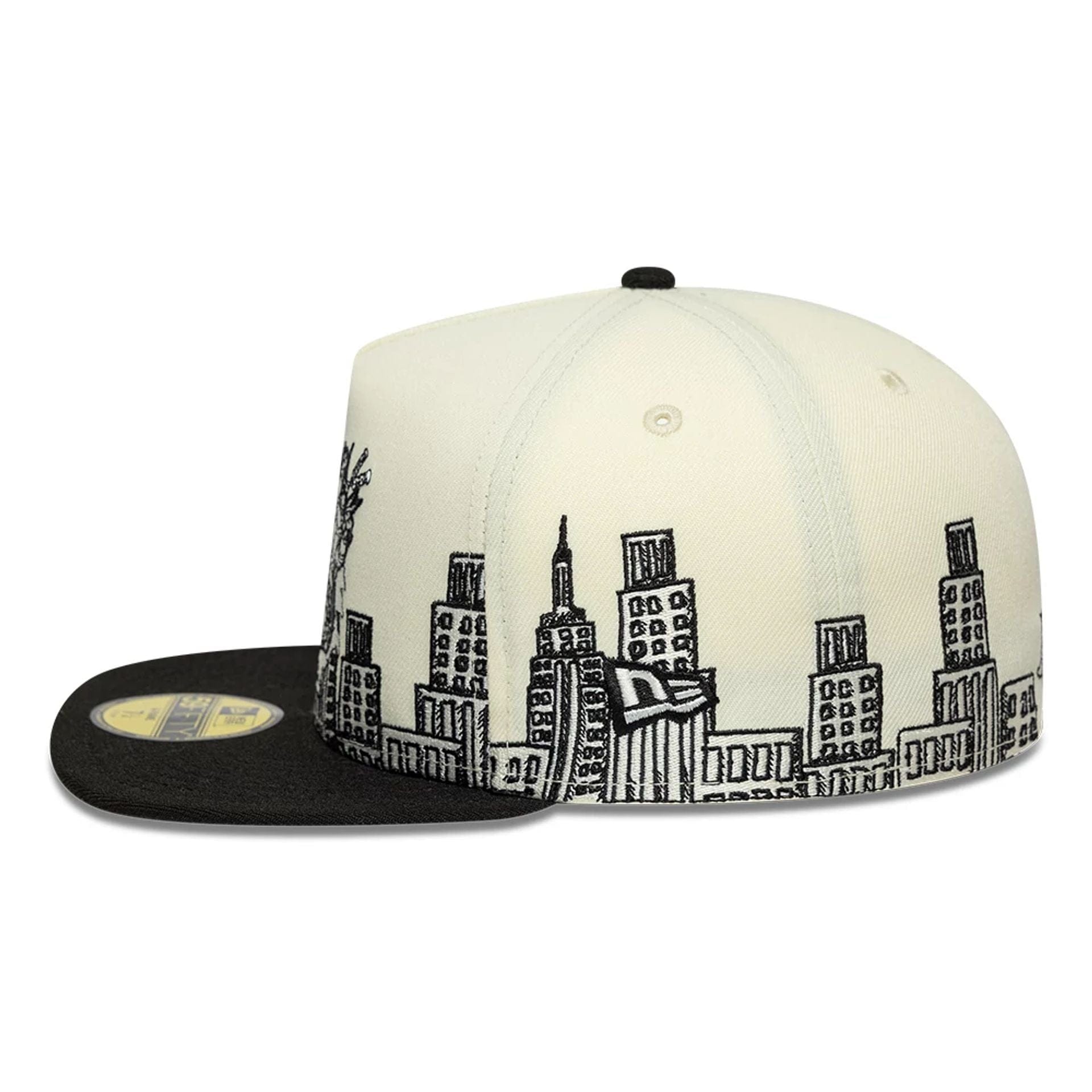 Pictured is this City Scene Teenage Mutant Ninja Turtles 59FIFTY A-Frame Fitted cap in white. 6
