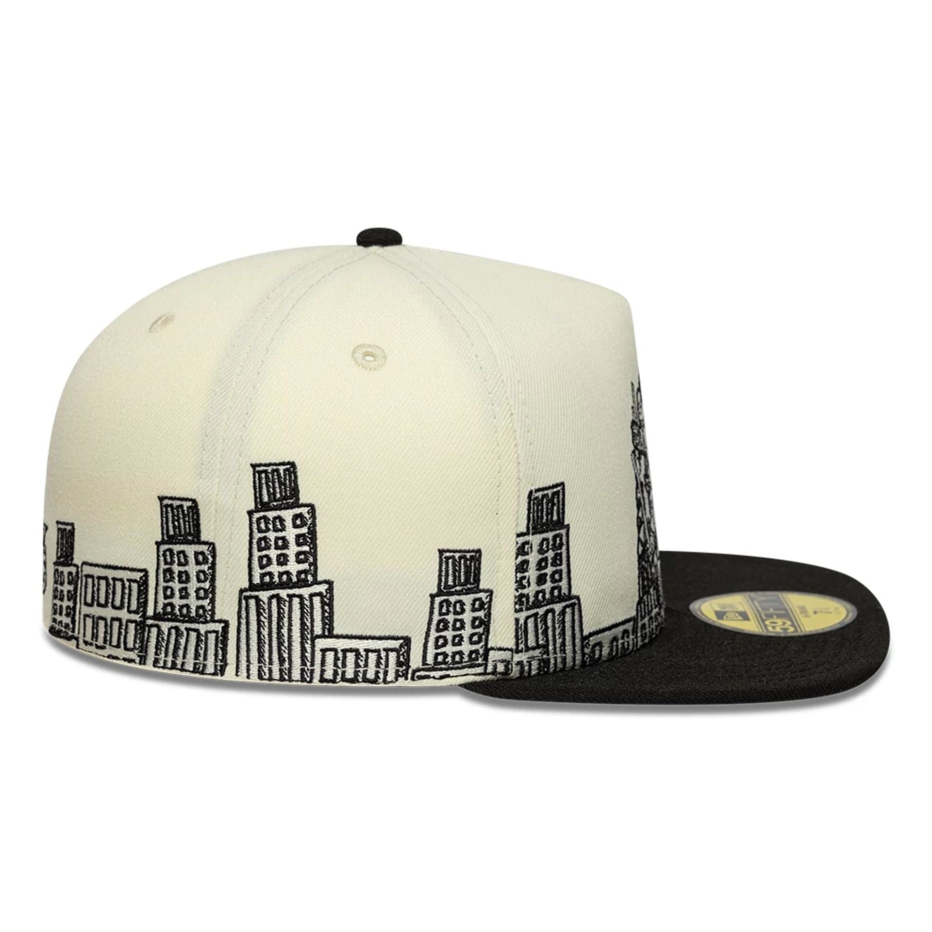Pictured is this City Scene Teenage Mutant Ninja Turtles 59FIFTY A-Frame Fitted cap in white. 7