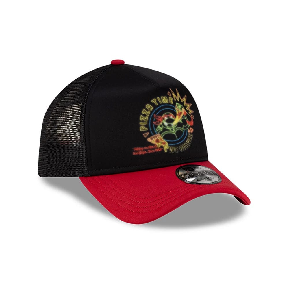 Pictured is this Neon Sign Teenage Mutant Ninja Turtles 9FORTY A-Frame cap in black. 3