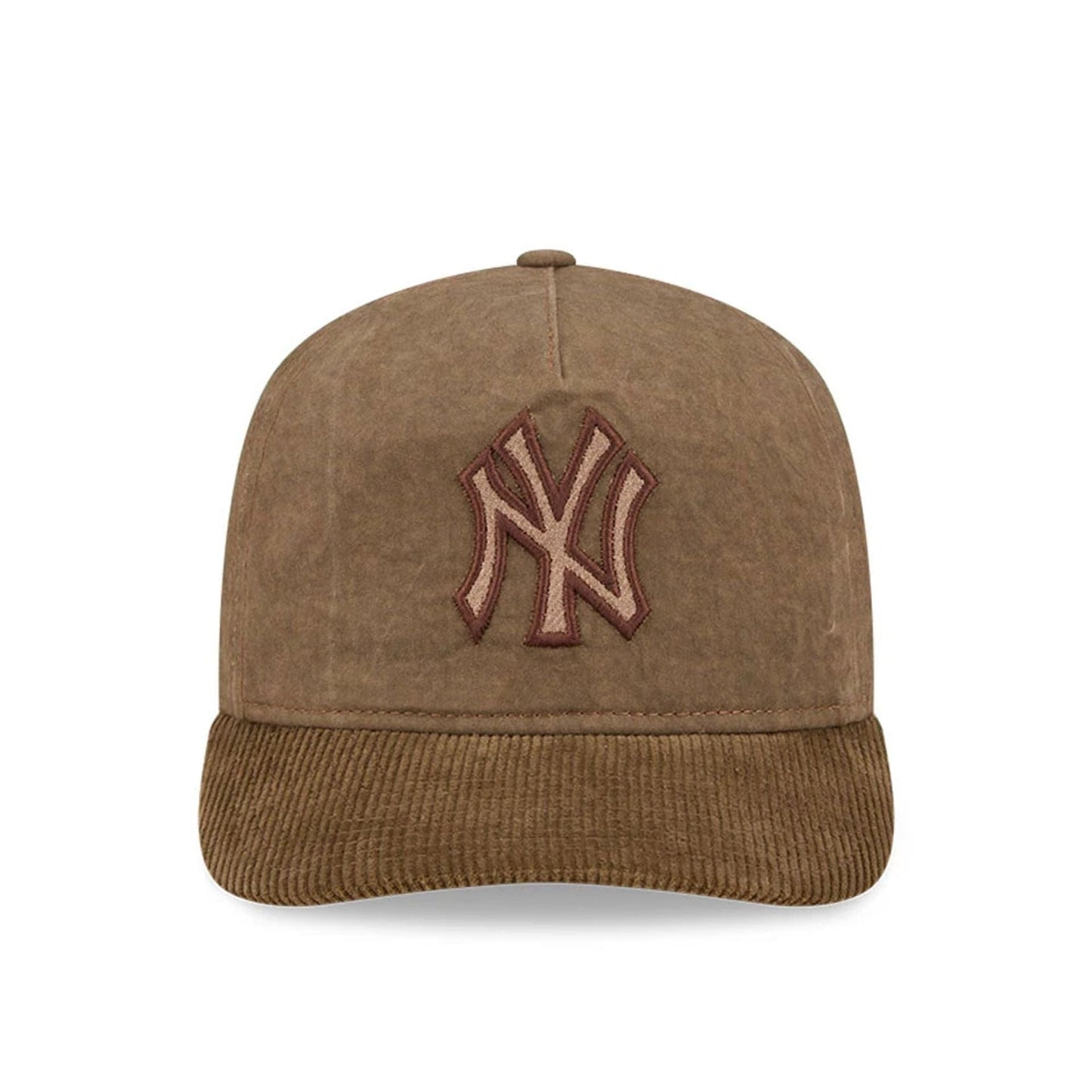 Pictured is this MLB Utility Linen New York Yankees 19TWENTY cap in open brown. 2