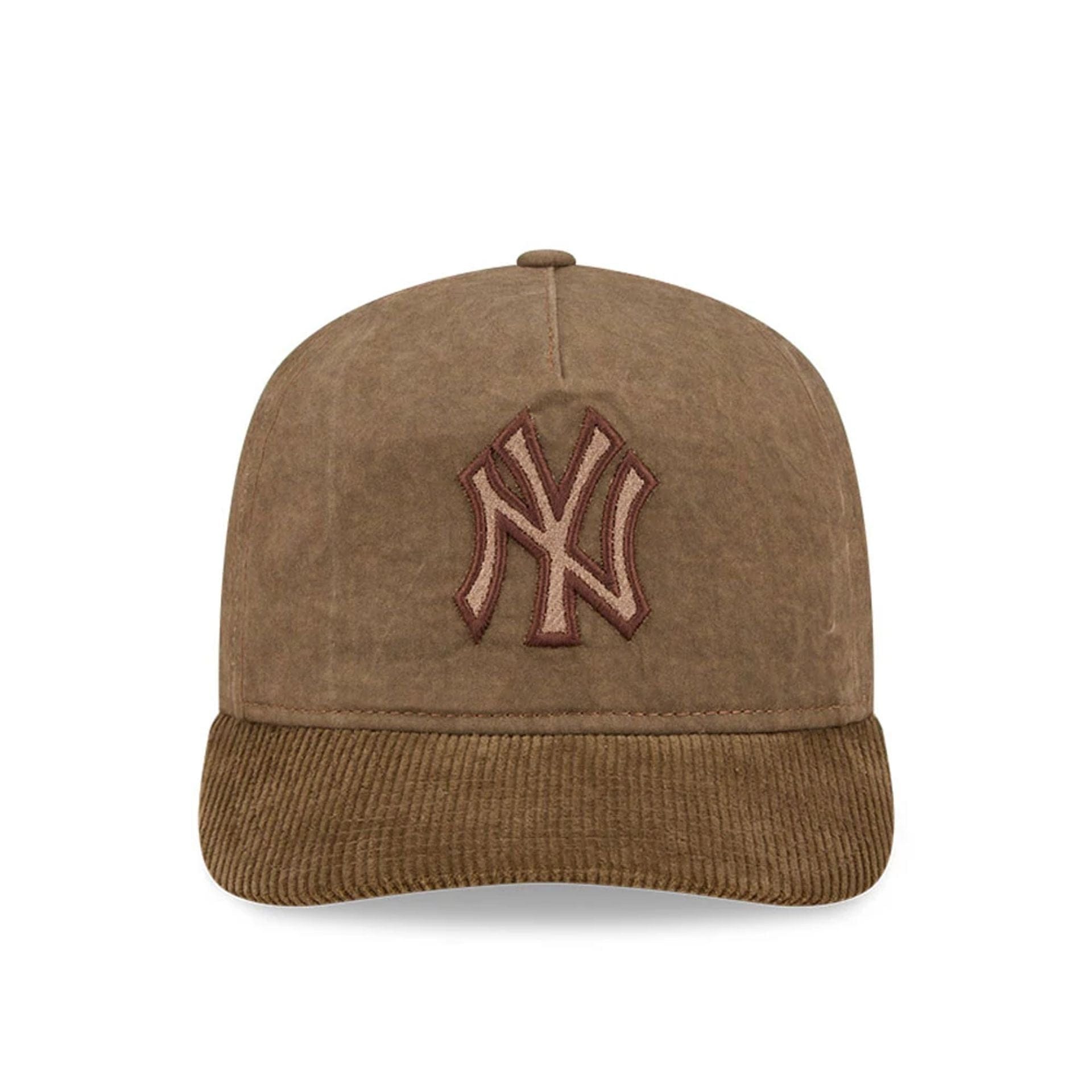 Pictured is this MLB Utility Linen New York Yankees 19TWENTY cap in open brown. 2
