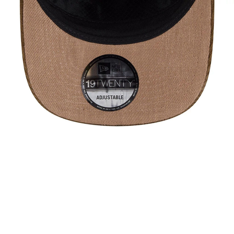 Pictured is this MLB Utility Linen New York Yankees 19TWENTY cap in open brown. 7