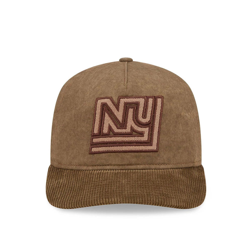 Pictured is this NFL Utility Linen New York Giants 19TWENTY cap in open brown. 2