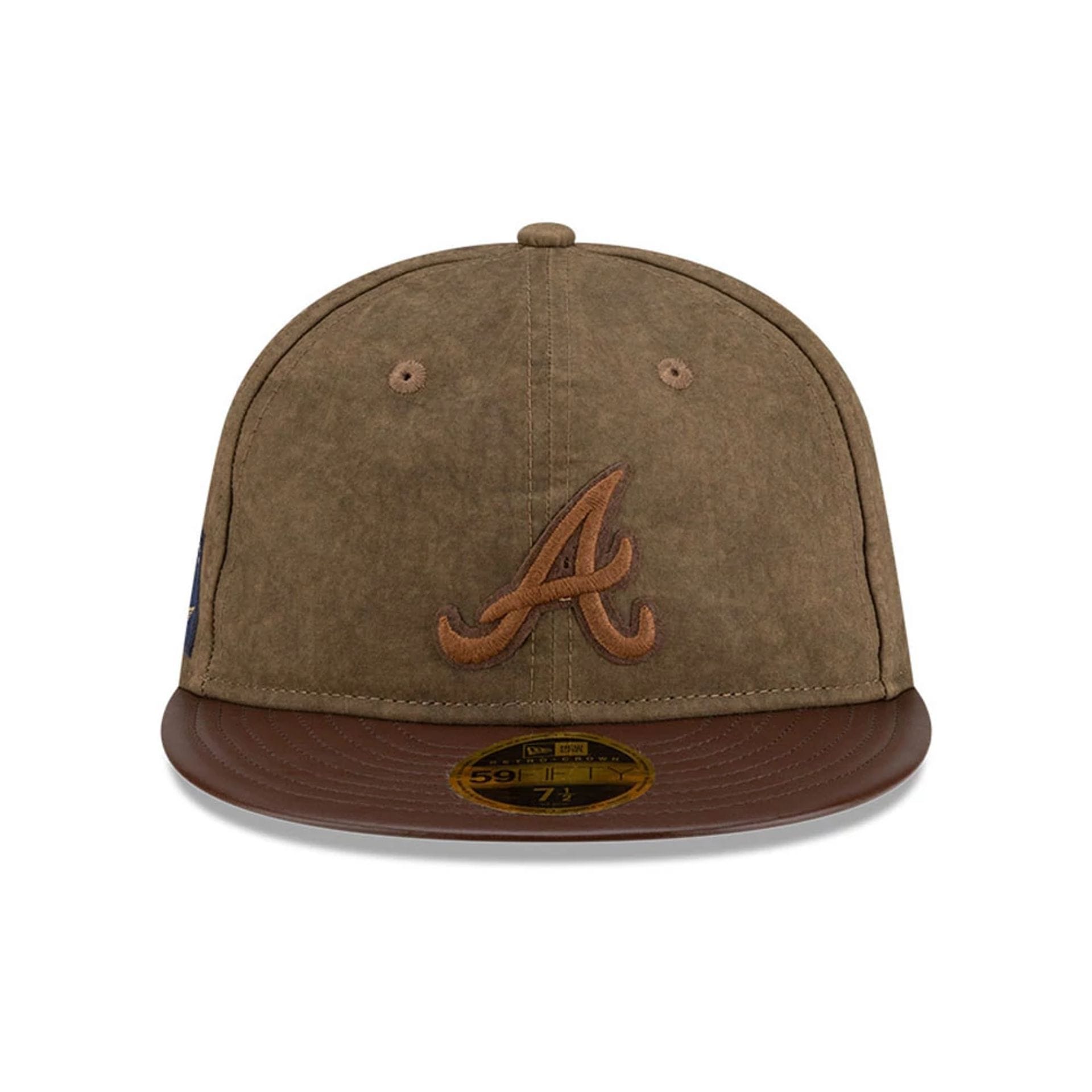 MLB Atlanta Braves Open Brown Retro Crown 59FIFTY Fitted Cap | NEC EU