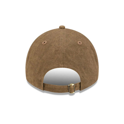 Pictured is this MLB Utility Linen New York Mets 9TWENTY A-Frame cap in open brown. 6
