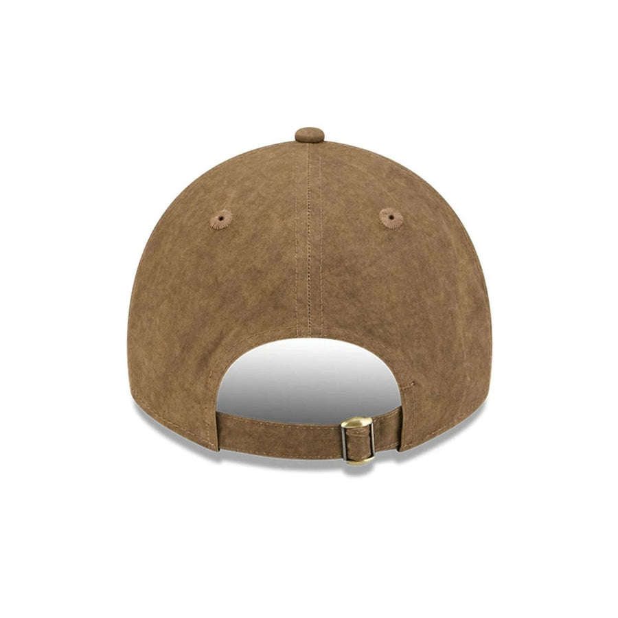 Pictured is this MLB Utility Linen Philadelphia Phillies 9TWENTY A-Frame cap in open brown. 6