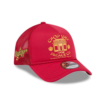 Pictured is this Warner Brothers A Christmas Story 9FORTY A-Frame Trucker cap in red. 1