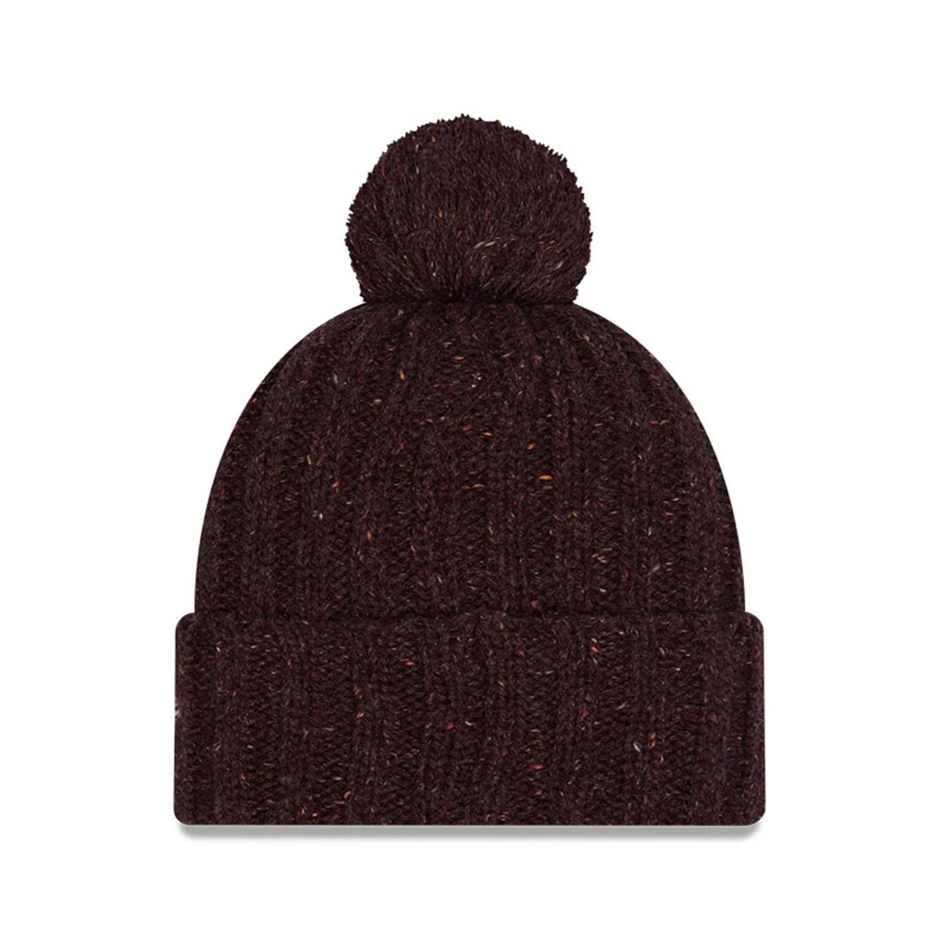 Pictured is this A Christmas Story Cuff knit Beanie hat in open brown. 3