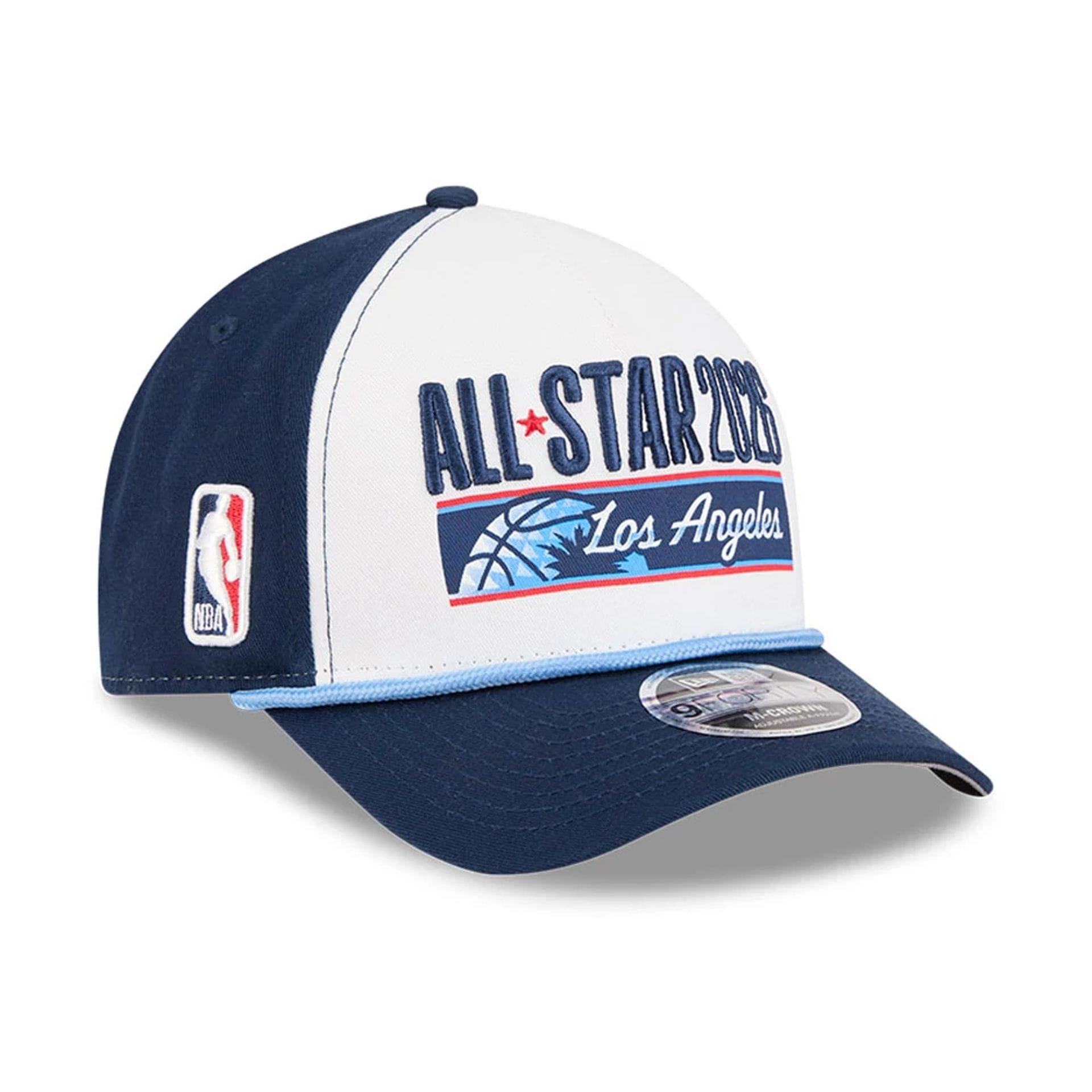 Pictured is this NBA All Star Game 2026 Logo 9FORTY M-Crown A-Frame cap in white. 1